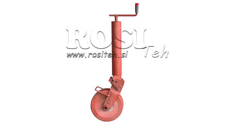 VĪTŅOTAIS ATBALSTA KĀJA 300MM - 1500KG AR ATBALSTA RITEŅU
