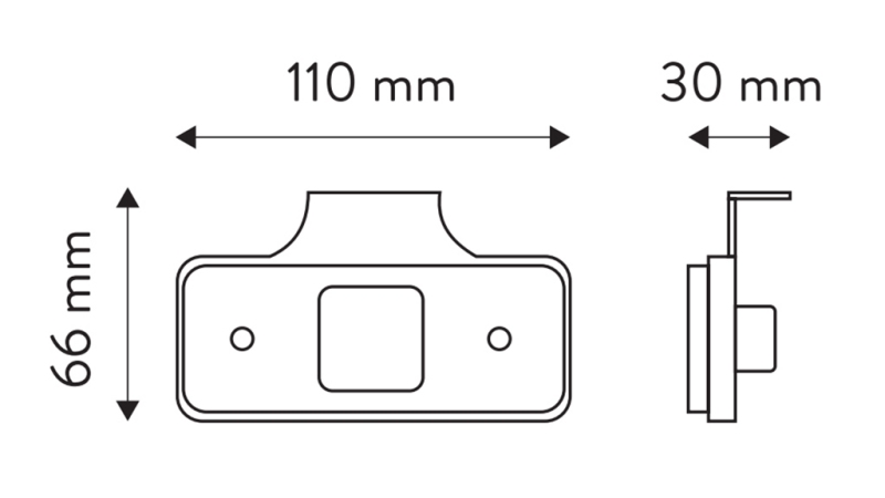 LED MARĶIERGAISMA BALTA 12V