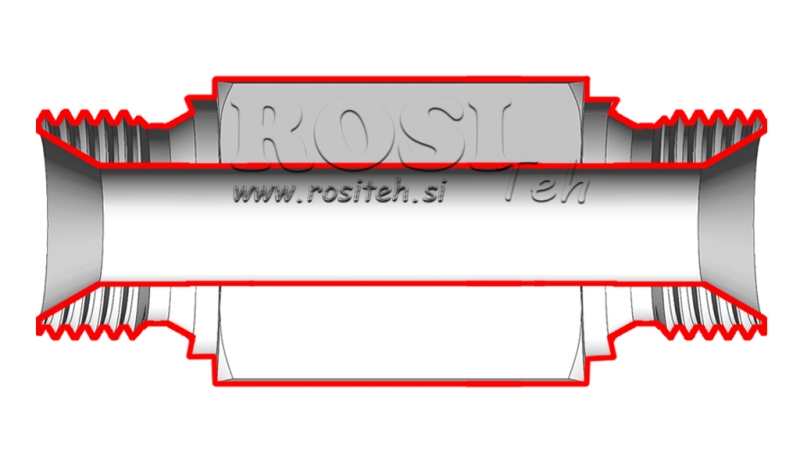 HIDRAULISKAIS ADAPTERIS VĪRIETE-VĪRIETE 3/8