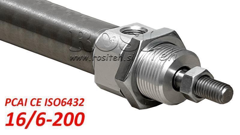 Gaisa cilindrs PCAI 16/6-200 CE ISO6432