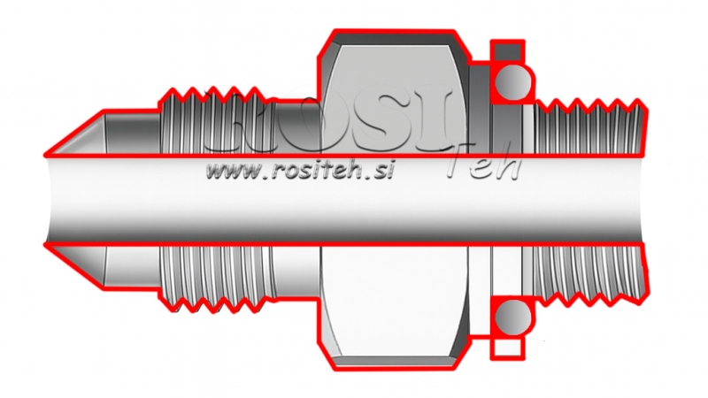 HIDRAVLIČNI REDUCIR  9/16 JIC74°-1/4 GAS
