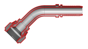 JIC74°-ZENSKI-KOLENO-45°