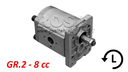 HYDRAULICKÉ ČERPADLO GR.2 8 CC ĽAVÁ - PRÍRUBA