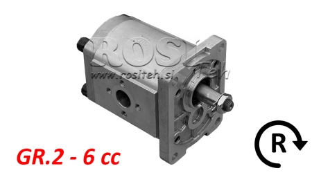 HIDRAULISKĀ SŪKNE GR.2 6 CC LABĀ - FLANGES