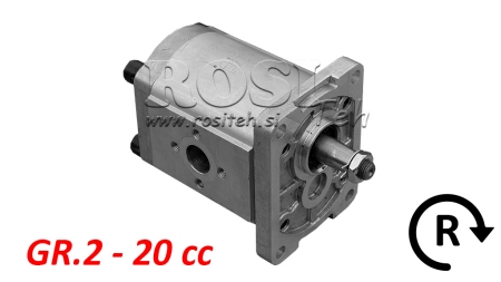 HIDRAULISKĀ SŪKNE GR.2 20 CC LABĀ - FLANGES