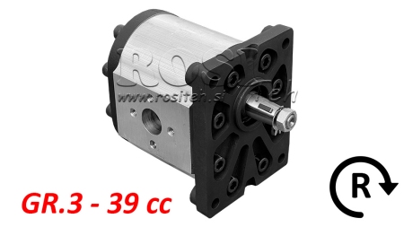 HYDRAULISK PUMPE GR.3 39 CC HØYRE - PRIROBNICER