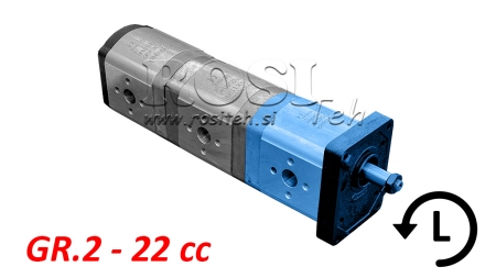 HYDRAULICKÉ ČERPADLO 20A22X067 PŘEDNÍ GR.2 22 CC LEVÉ