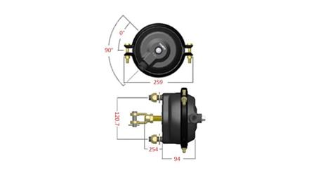 PNEUMATISK BREMSETRUM 30