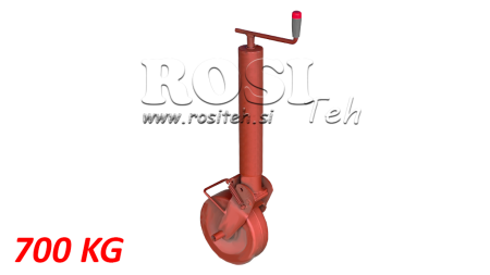 VĪTŅOTAIS ATBALSTA KĀJA 240MM - 700KG AR ATBALSTA RITEŅU