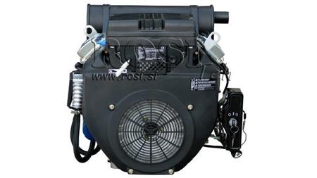 benzīna dzinējs 614cc-14.9kW-3,600 RPM-E-KW25.4x72-elektriskais starts