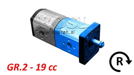 HIDRAULISKĀ SŪKNE 20C19X067 PRIEKŠĒJĀ GR.2 19 CC LABĀ