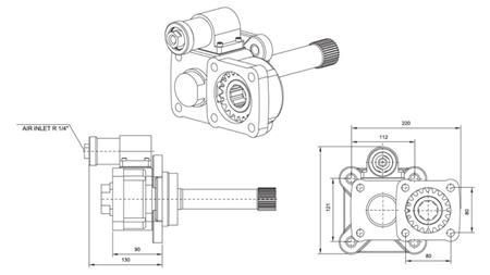 Izmēri IZLAIDE HIDRAULISKAI SŪKNI - VOLVO SR-1700-2