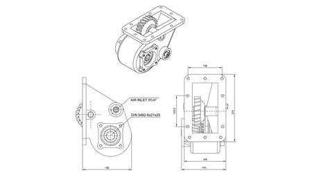 HIDRAULISKĀS PUMPES DIMENSIJAS - SCANIA GR 871