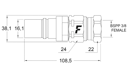 VĪRIEŠU ĀTRAIS SAVIENOJUMS MULTI-FASTER 1/4 MOBILĀ DAĻA
