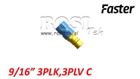 VĪRIEŠU ĀTRAIS SAVIENOJUMS MULTI-FASTER 9/16 3PLK 3PLV C MOBILĀ DAĻA