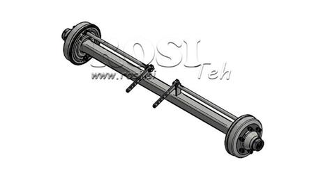 AKSEL FOR HENGER 7200 kg MED BREMSE (1800 mm)