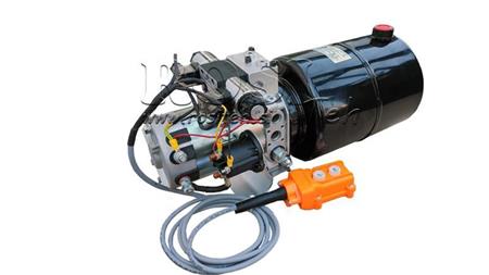 MINI HYDRAULISK AGGREGAT 12V DC - 1.6kW = 2.1cc - 8 lit - dobbel retning montering (metall)