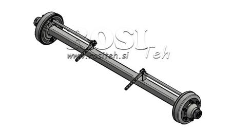 ASS TRAILER 7200 kg AR BREMZEM (2000 mm)