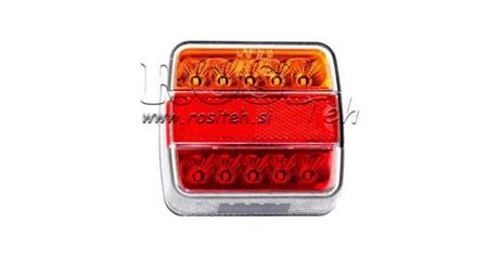 LED AIZMUGURES GAIŠA PAKALPUSĒM KOPĀ 4 FUNKCIJAS 12V
