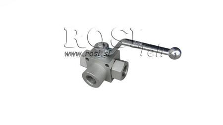 RUCNÝ 3-CESTNÝ VENTIL RS3 3/8 - 500BAR - 35 lit