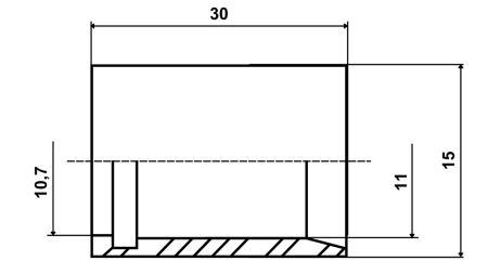 KLOM FÖR PTFE-SLANG SAE100 DN6 (1/4