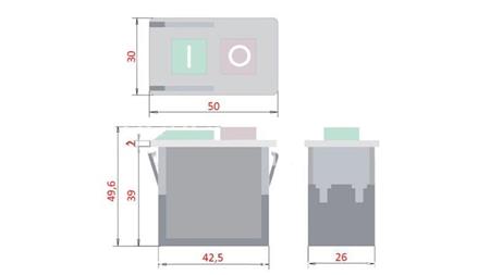 SLĒDZIS on/off 5E4 250V 6A