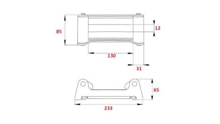 RULLENDE GUIDE FOR STÅL KABEL DWM 8000