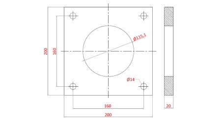 FLENS FOR Sylinder AL.100