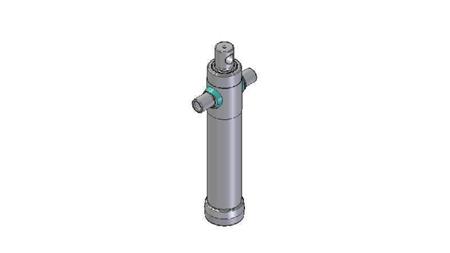 2023F -TELESCOPIC CYLINDER STANDARD/HOLE 2 STAGES TRAVEL 695 DIAMETER 80
