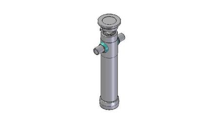 2023S -TELESCOPISK CYLINDER STANDARD/KUGLE 2 TRIN SLAG 695 DIAMETER 80