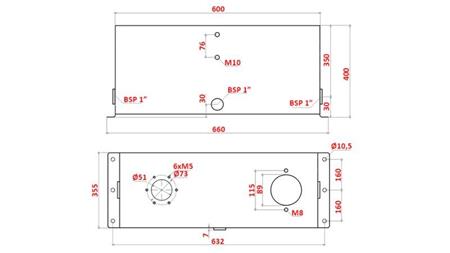 METĀLA TVERTNE 75 LITRI KUBS 400x355x600mm PILNĪBĀ AR APRĪKOJUMU
