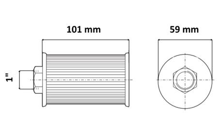 HIDRODINAMISKAIS SUCTION FILTRS METĀLS 1 - 25 LIT