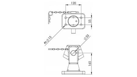 MONTERINGSFORBINDELSE SEMIKURV IGM-GA276-C