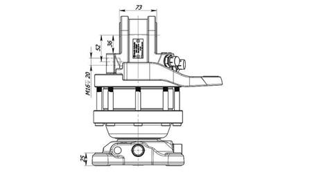 HYDRAULISK ROTATOR 4500/2250 KG MED FLENS