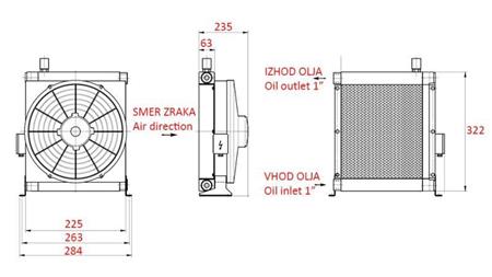 ECO OLJEKJØLER DC 12V 30-100 LIT