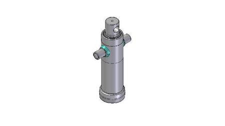 3021F - TELESCOPISK Sylinder STANDARD/HULL 2 TRINN SLAG 495 DIAMETER 95