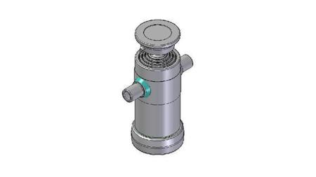 3062S -TELESCOPIC CYLINDER STANDARD/BALL 4 STAGES STROKE 670 DIAMETER 112