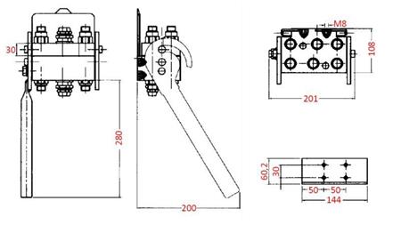 MULTI-FASTER KOBLING 6-veier BSP1/2 FAST DEL
