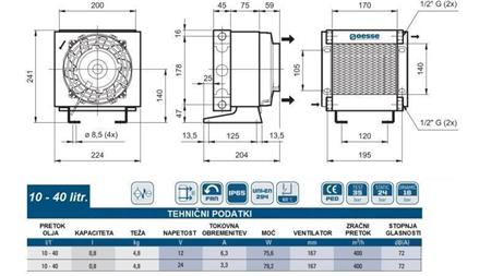 EĻĻAS DZESĒTĀJS DC 12V HY01002 10-40 LIT