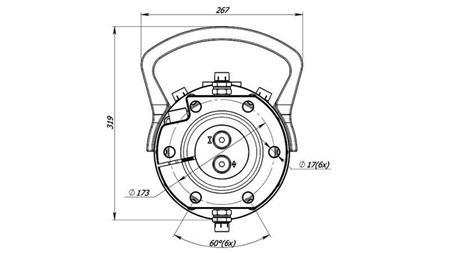 HYDRAULISK ROTATOR 12000/6000 KG MED FLANGE