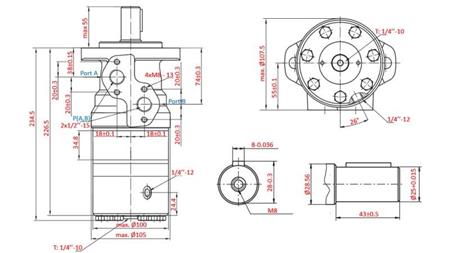 HYDROMOTOR B/MR 200 - MED BREMS