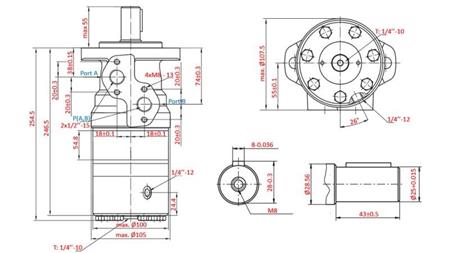 HIDROMOTORS B/MR 315 - AR BREMZI