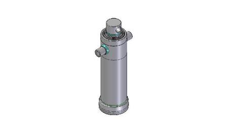 4038F -TELESCOPISK SYLINDER STANDARD/HULL 3 TRINN SLAG 1483 DIAMETER 152