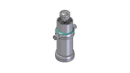4050S -TELESCOPISK SYLINDER STANDARD/KULE 5 TRINN SLAG 1870 DIAMETER 170