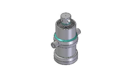 4070F -TELESCOPIC CYLINDER STANDARD/HOLE 4 STAGES TRAVEL 1030 DIAMETER 170