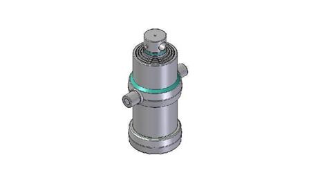 4072F -TELESCOPISK Sylinder STANDARD/HULL 4 STAGER REISE 1210 DIAMETER 170