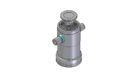 6007S -TELESCOPIC CYLINDER STANDARD/BALL 6 STAGES STROKE 1180 DIAMETER 152