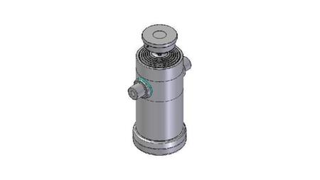 6066S -TELESCOPIC CYLINDER STANDARD/BALL 6 STAGES STROKE 2640 DIAMETER 240