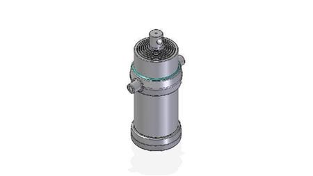 7054F -TELESCOPISKAIS CILINDRS STANDARTS/CAURUMS 7 POSMI CEĻOJUMS 2905 DIAMETRS 215