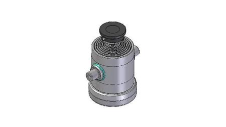 8010S -TELESCOPIC Sylinder STANDARD/KULE 8 TRINN REISE 1875 DIAMETER 240